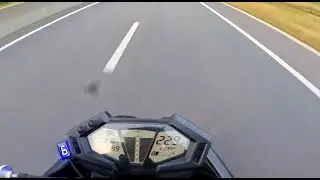 Top speed 229km/h-Kawazaki Z800e 2015 95cv(unbridle)-autobahn deutchland