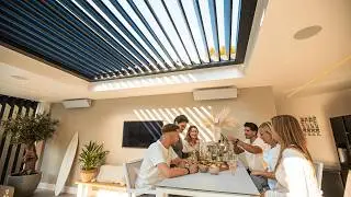 Luxe buitenruimte met Livium Louvredak - Comfort in je tuin