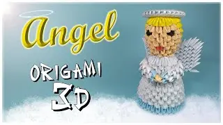 &Aacute;ngel En Origami  3D 👼🏼 How To Make A 3D Origami ANGEL 😇
