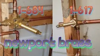 Newport brass | Balanced shower valve 1-684 | Diverter valve 1-617 Rough-in