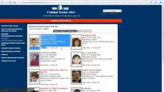 INTERPOL Missing Children-Criminal Tracker Alert