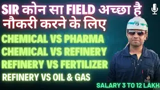 Best industries for chemical Engineer | Chemical VS Refinery Industries | Scope of chemical engineer