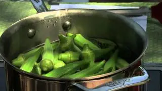 Бамия приготовленная на пару целиком