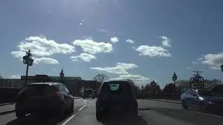 Driving On College Street, Deansway, Bridge Street & New Road, Worcester, Worcestershire, England