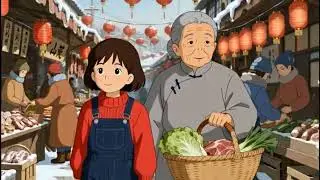 A Cozy Winter Day with My Grandparents ❄️ Cooking ASMR & Ghibli Vibes