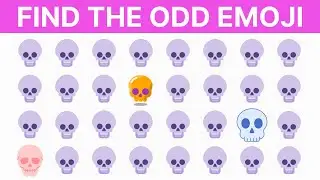 Find The Odd Emoji Out thriller #158 - Easy level by Harmi
