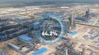 Construction Progress at Amur GPP in July 2020 Achieves 64.2%