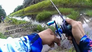 PERDANA‼️ CASTING IKAN GABUS PAKAI JORAN ZORRO HYBRID ULTRALIGHT SUMPAH ENAK BANGET & RINGAN BANGET