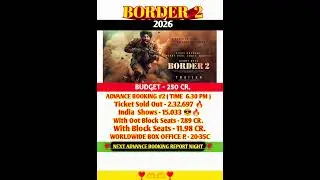 Border 2 Advance Booking 2 #shortsfeed Sunny Deol