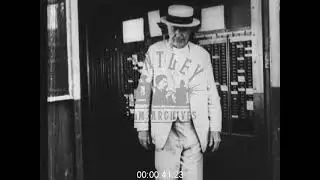 Thomas Edison Clocks in to Work at Factory, 1910s - Film 1011090
