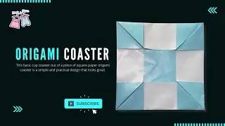 Origami Coaster/ How to make coaster using paper/ How to fold origami coaster
