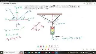 Static Equilibrium & Moment Example 1 Tension