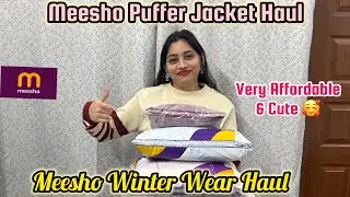 MEESHO PUFFER JACKET HAUL 🩷| Meesho Winter Wear Puffer Jacket | Cute & Affordable #jacket #meesho 