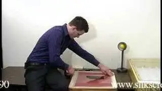 Screen Printing screen exposure video 1
