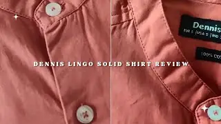Dennis Lingo Solid Shirt Review | Dusty pink | Chinese collar shirt | Flipkart | 450...