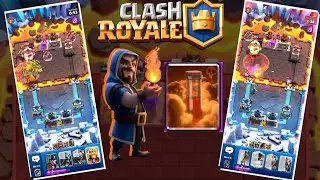 Clash Royale : poison spell and wizard combination