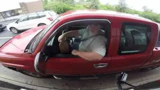 Bob Herzog works the drive-thru window