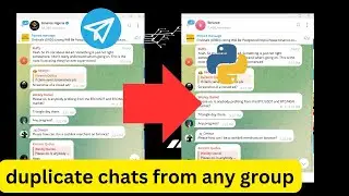 Telegram Fake Conversation Create or Clone any Telegram Group Chats on your Group