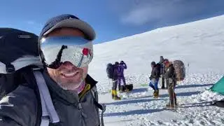 Summit day, Mt Sidley, the highest volcano in Antarctica.