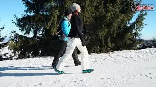 ALPIDEX Steigeisen f&uuml;r Bergschuhe mit 12 Edelstahlspikes f&uuml;r Schuhgr&ouml;&szlig;e 35 - 47