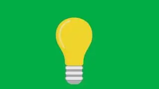 Animated Bulb Green Screen