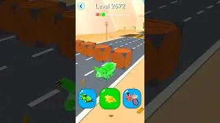 Shape-Shifting 2 GAMEPLAY Level No #2672 Walkthrough - New Update Car Racing #Shorts #ShapeShifting