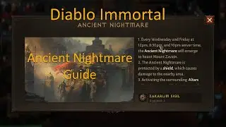 Diablo Immortal Ancient Nightmare Guide