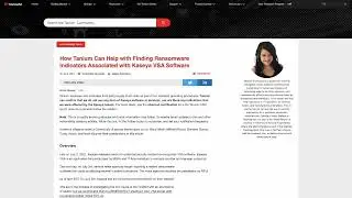 Как Tanium Threat Response может устранить уязвимость Kaseya менее чем за 3 минуты