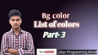 HTML Tutorial 3 - HTML bgcolor attribute | HTML text attribute