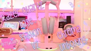Razer Quartz Base Station V2 Chroma Unboxing 💕💕💕 Kawaii Pink!  Kawaii Unboxing ❤️   4K