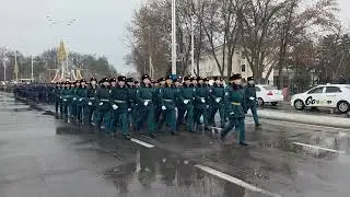 Toshkentda  harbiy boʻlinmalarining tantanali piyoda yurish marosimi bo&lsquo;lib o&lsquo;tmoqda