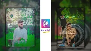 Create unique Photo with Instagram Profile || PicsArt Tutorial || NH editor
