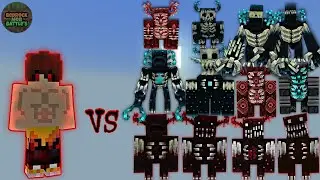 Mai HypersoulPH (Incomplete) vs Warden Plus (Wardens) | Minecraft Bedrock | Mob Battle 