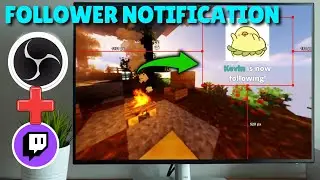How to add Twitch follower notification on OBS