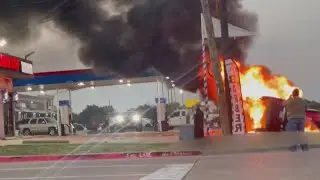 Four people were killed in a fiery crash