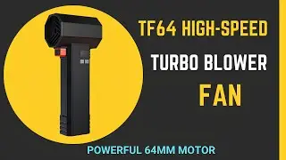 TF64 High-Speed Turbofan Water Blower Review | 1200G Thrust Handheld Turbo Jet Fan On Aliexpress