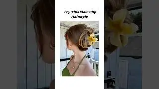 This Viral Claw Clip Bun is Too Cute to Miss! 🐚🌸 #shorts #hairstyle #youtube #theglowybliss