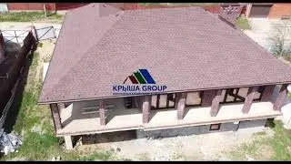 Монтаж Гибкой многослойной черепицы  Shinglas Кантри в ст  Смоленская компанией  Крыша Group