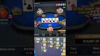 Bad beat jackpot on GG poker Ontario