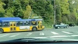 #Kent down town WA --- CREWS WORKING /KENT CITY NEIGHBORHOOD/ EVENING TIME