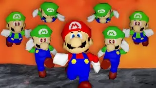 Mario 64 speedrun, but 15 Players Try To Stop Me