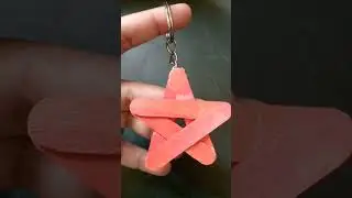 ice cream sticks star keychain#diystar#ninjastars