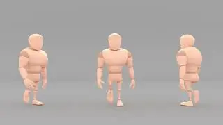 Beefy Basic Walk Cycle Animation