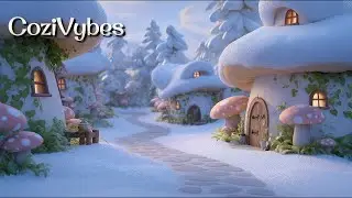 Winter Fairy Village ❄️ Soft Piano • Cozy Fantasy Ambience (2.5 Hours, No Ads)