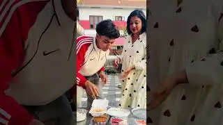 Cake eating challenge 😍 who wins 🤣 #viralshort #challenge #cakechallenge #couplechallenge
