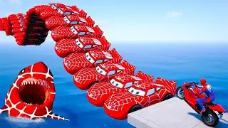 SPIDER-MAN CAR STUNT CHALLENGE  || GTA 5 ||