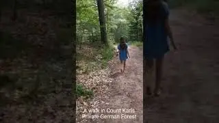 A Walk in Count Karls Private Forest. Rudolf the tall white Alien.