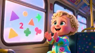 Flying Buses Over Rainbow | Fun Nursery Rhyme Song for Kids