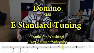 Domino - KISS (Bass Cover with Tabs)