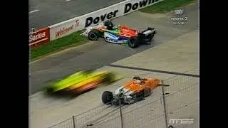 MT89 IRL 1998 Dover Race Ward Miller Goodyear Crash LIVE [AI Upscaled]